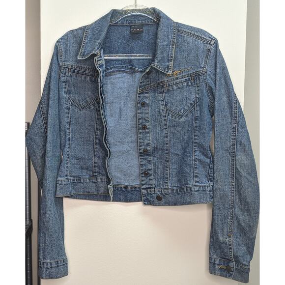 FUBU blue denim  jacket - Large - Picture 2 of 7